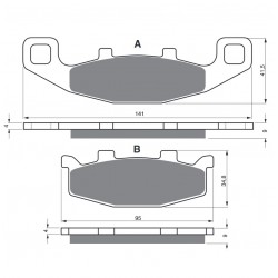 Placute de frana GOLDFREN 013 S3 Placute de frana GOLDFREN 013 S3