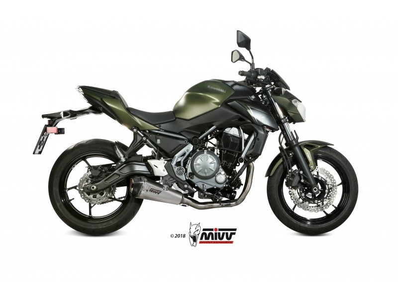 Sistem de evacuare complet 2x1 MIVV DELTA RACE K.044.LDRX Stainless Steel / Carbon cap