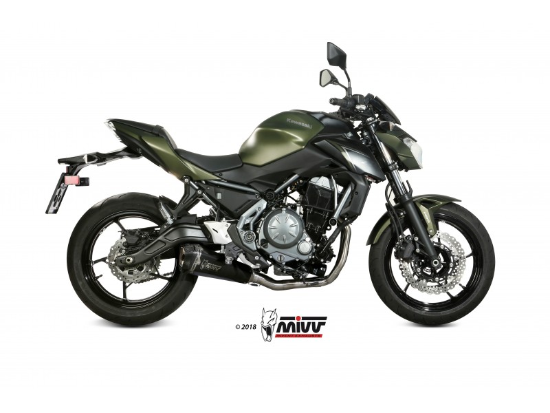 Sistem de evacuare complet 2x1 MIVV DELTA RACE K.044.LDRB negru otel