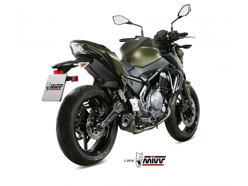 Sistem de evacuare complet 2x1 MIVV DELTA RACE K.044.LDRB negru otel