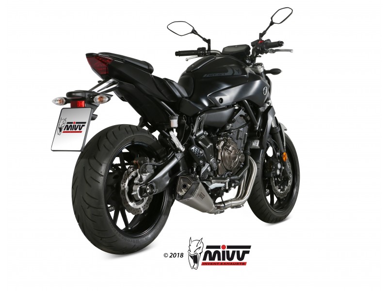 Sistem de evacuare complet 2x1 MIVV DELTA RACE Y.044.LDRX Stainless Steel / Carbon cap