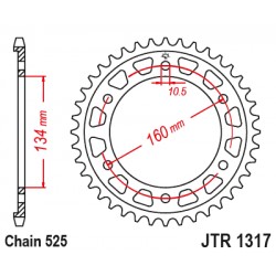 Foaie spate JT JTR 1317-43 43T, 525 Foaie spate JT JTR 1317-43 43T, 525