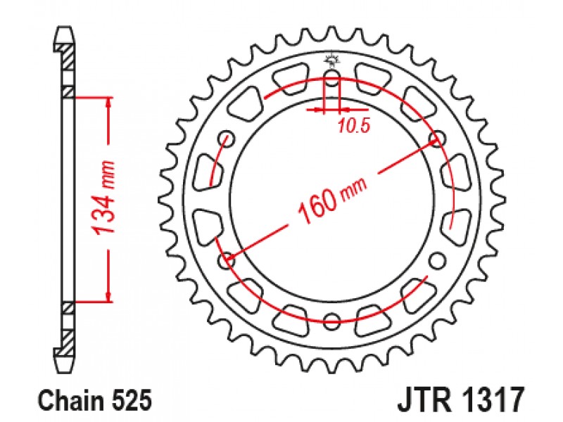 Foaie spate JT JTR 1317-43 43T, 525 Foaie spate JT JTR 1317-43 43T, 525