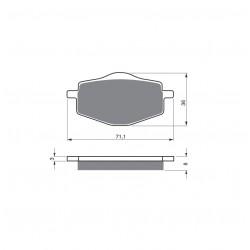 Placute de frana GOLDFREN 018 S3 Placute de frana GOLDFREN 018 S3