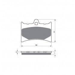 Placute de frana GOLDFREN 019 S3 Placute de frana GOLDFREN 019 S3