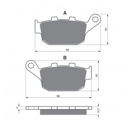 Placute de frana GOLDFREN 020 S3