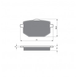 Placute de frana GOLDFREN 029 AD  OFF-ROAD FRONT Placute de frana GOLDFREN 029 AD  OFF-ROAD FRONT