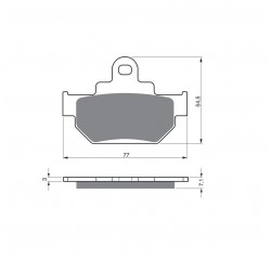 Placute de frana GOLDFREN 030 S3 Placute de frana GOLDFREN 030 S3