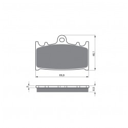 Placute de frana GOLDFREN 032 S3 Placute de frana GOLDFREN 032 S3
