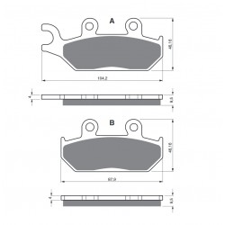 Placute de frana GOLDFREN 033 S3 Placute de frana GOLDFREN 033 S3