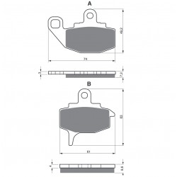 Placute de frana GOLDFREN 035 S3 Placute de frana GOLDFREN 035 S3
