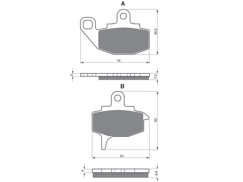 Placute de frana GOLDFREN 035 K5 Placute de frana GOLDFREN 035 K5