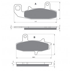 Placute de frana GOLDFREN 036 AD  OFF-ROAD FRONT Placute de frana GOLDFREN 036 AD  OFF-ROAD FRONT