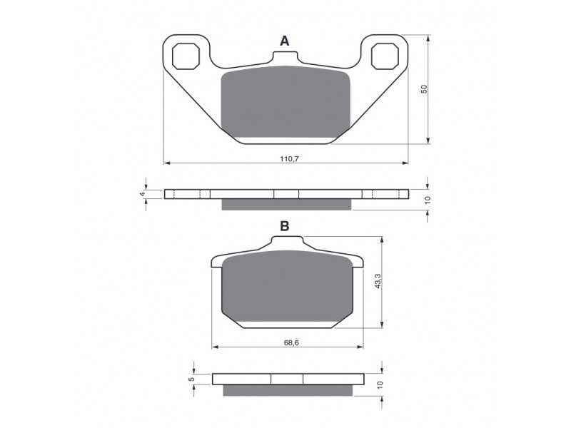 Placute de frana GOLDFREN 037 S3 Placute de frana GOLDFREN 037 S3