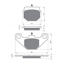Placute de frana GOLDFREN 042 S3 Placute de frana GOLDFREN 042 S3