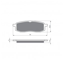 Placute de frana GOLDFREN 043 S3 Placute de frana GOLDFREN 043 S3