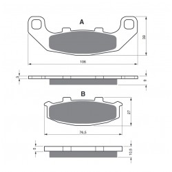 Placute de frana GOLDFREN 044 S3 Placute de frana GOLDFREN 044 S3
