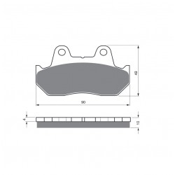 Placute de frana GOLDFREN 050 S3 Placute de frana GOLDFREN 050 S3