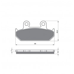 Placute de frana GOLDFREN 051 S3 Placute de frana GOLDFREN 051 S3