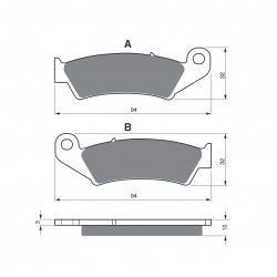 Placute de frana GOLDFREN 052 S3 Placute de frana GOLDFREN 052 S3