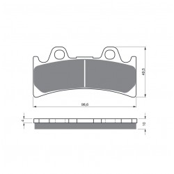 Placute de frana GOLDFREN 054 S3 Placute de frana GOLDFREN 054 S3