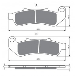 Placute de frana GOLDFREN 055 S3 Placute de frana GOLDFREN 055 S3