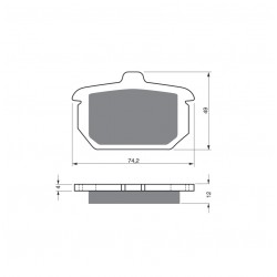 Placute de frana GOLDFREN 058 S3 Placute de frana GOLDFREN 058 S3
