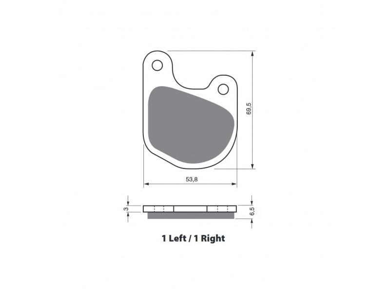 Placute de frana GOLDFREN 059 S3 (1 left + 1 right) Placute de frana GOLDFREN 059 S3 (1 left + 1 right)