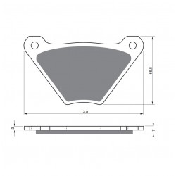 Placute de frana GOLDFREN 060 S3 Placute de frana GOLDFREN 060 S3