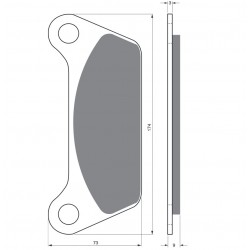Placute de frana GOLDFREN 061 S3 Placute de frana GOLDFREN 061 S3