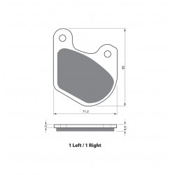 Placute de frana GOLDFREN 062 S3 (1 left + 1 right) Placute de frana GOLDFREN 062 S3 (1 left + 1 right)