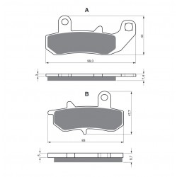 Placute de frana GOLDFREN 065 S3 Placute de frana GOLDFREN 065 S3