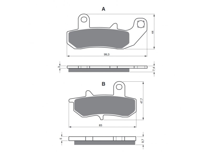 Placute de frana GOLDFREN 065 S3 Placute de frana GOLDFREN 065 S3