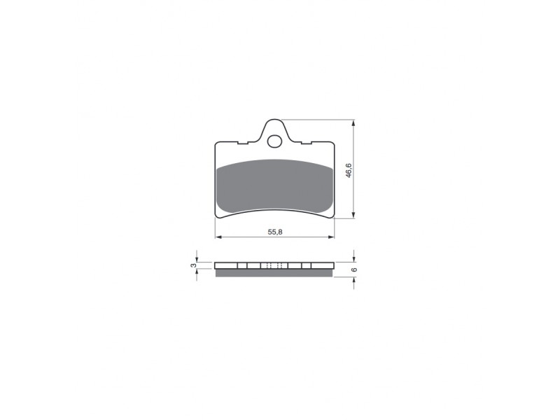 Placute de frana GOLDFREN 066 S3