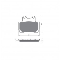 Placute de frana GOLDFREN 067 S3 Placute de frana GOLDFREN 067 S3