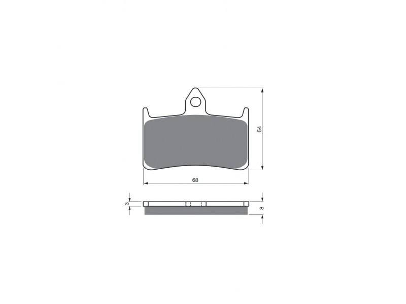 Placute de frana GOLDFREN 069 S3