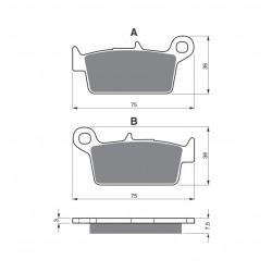 Placute de frana GOLDFREN 071 K5 Placute de frana GOLDFREN 071 K5