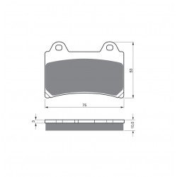 Placute de frana GOLDFREN 073 S3 Placute de frana GOLDFREN 073 S3