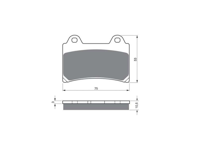 Placute de frana GOLDFREN 073 S3 Placute de frana GOLDFREN 073 S3