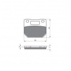 Placute de frana GOLDFREN 074 AD  OFF-ROAD FRONT Placute de frana GOLDFREN 074 AD  OFF-ROAD FRONT