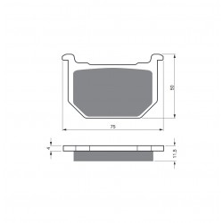 Placute de frana GOLDFREN 075 S3 Placute de frana GOLDFREN 075 S3