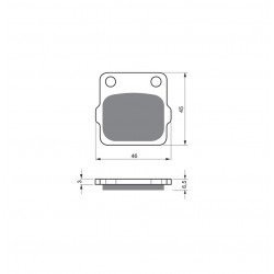 Placute de frana GOLDFREN 077 S3 Placute de frana GOLDFREN 077 S3