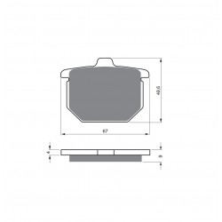 Placute de frana GOLDFREN 078 S3 Placute de frana GOLDFREN 078 S3