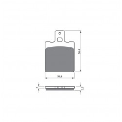 Placute de frana GOLDFREN 083 S3 Placute de frana GOLDFREN 083 S3