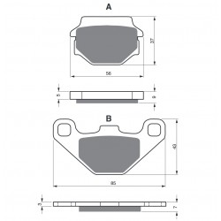 Placute de frana GOLDFREN 084 K5 Placute de frana GOLDFREN 084 K5