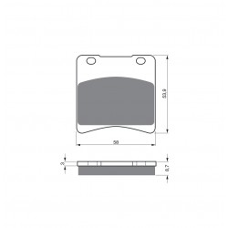 Placute de frana GOLDFREN 085 S3 Placute de frana GOLDFREN 085 S3