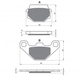 Placute de frana GOLDFREN 086 AD  OFF-ROAD FRONT Placute de frana GOLDFREN 086 AD  OFF-ROAD FRONT