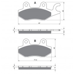 Placute de frana GOLDFREN 088 K5 Placute de frana GOLDFREN 088 K5