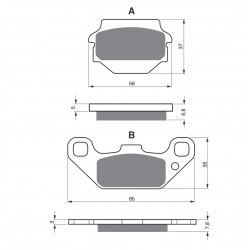 Placute de frana GOLDFREN 091 AD  OFF-ROAD FRONT Placute de frana GOLDFREN 091 AD  OFF-ROAD FRONT