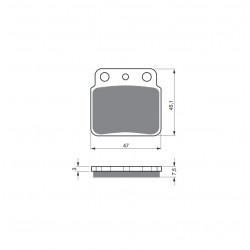 Placute de frana GOLDFREN 092 K5 Placute de frana GOLDFREN 092 K5